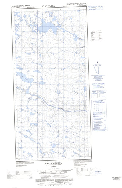 Lac Wakeham West, QC (035H10 CanMatrix)