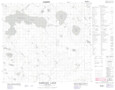 Harding Lake, MB (064B01 CanMatrix)