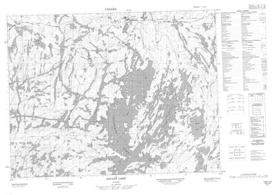 Savant Lake, ON (052J02 CanMatrix)