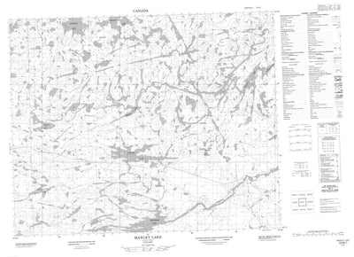 Mawley Lake, ON (053B07 CanMatrix)