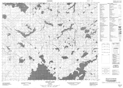 Hewitt Lake, ON (053C07 CanMatrix)