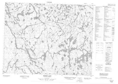 Artery Lake, MB (052M06 CanMatrix)