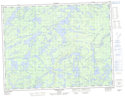 Harmon Lake, ON (052G16 CanMatrix)