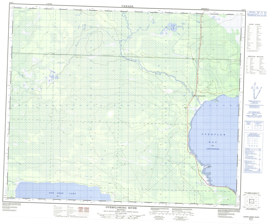 Overflowing River, MB (063F03 CanMatrix) Map by Natural Resources ...