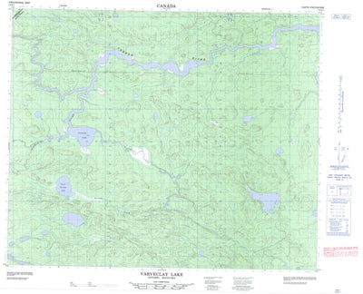 Varveclay Lake, MB (053E01 CanMatrix)