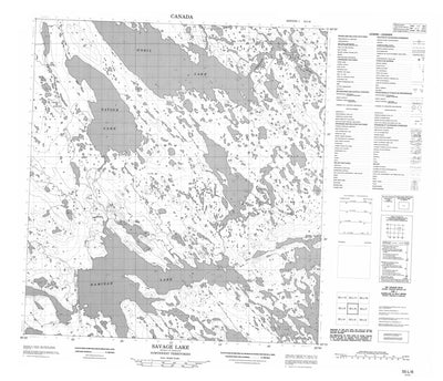 Savage Lake, NU (055L06 CanMatrix)