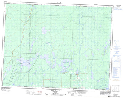 Hanlan Lake, ON (042G13 CanMatrix)