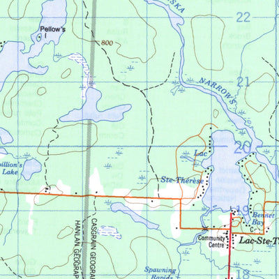 Hanlan Lake, ON (042G13 CanMatrix)