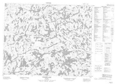 Onepine Lake, ON (052M15 CanMatrix)