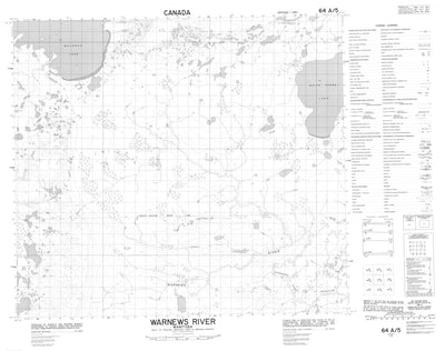 Warnews River, MB (064A05 CanMatrix)