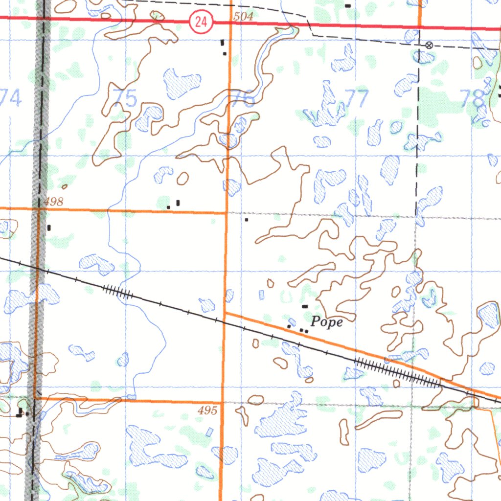 Hamiota, MB (062K02 CanMatrix) Map by Natural Resources Canada Avenza
