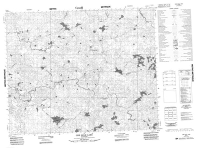One Hole Lake, MB (063A08 CanMatrix)