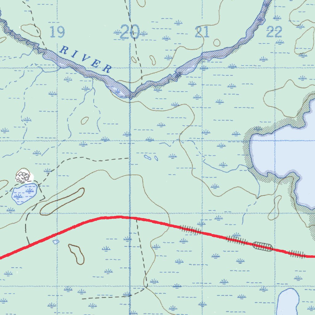 Tramping Lake, MB (063K09 CanMatrix) Map by Natural Resources Canada ...