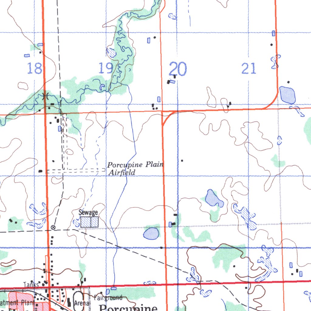 Porcupine Plain, SK (063D11 CanMatrix) Map by Natural Resources Canada