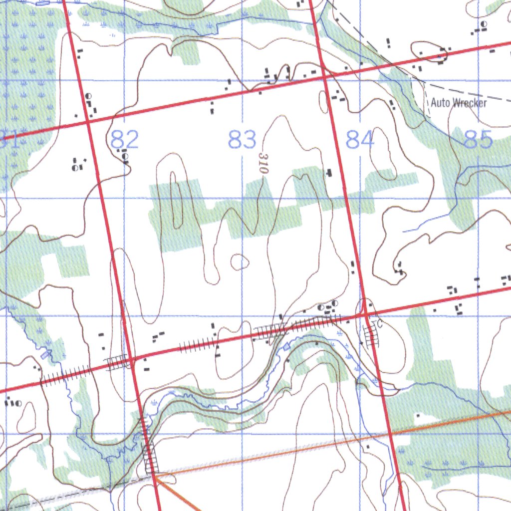 Walkerton, ON (041A03 CanMatrix) Map by Natural Resources Canada Avenza Maps