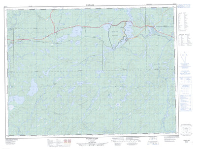 Cedar Lake, ON (042C12 CanMatrix)