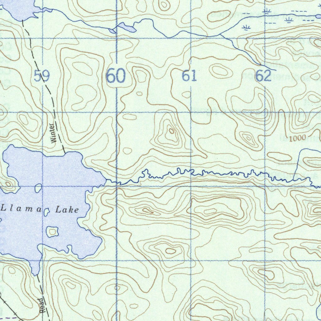 Llama Lake, MB (063N14 CanMatrix) Map by Natural Resources Canada ...