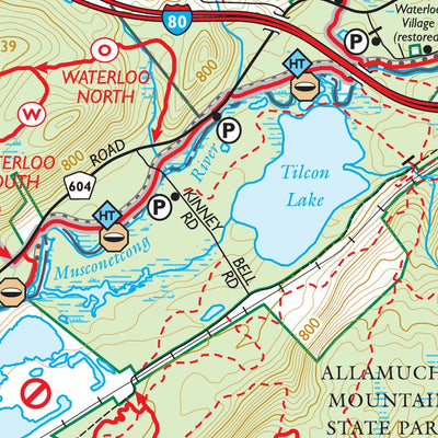 Morris County Highlands (Allamuchy/Stephens - Map 127) : 2023 : Trail Conference