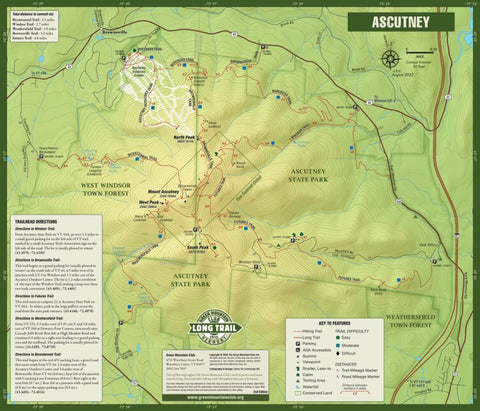 Ascutney Trail Map 2nd Edition