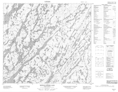 Middle Foster Lake, SK (074A11 CanMatrix)