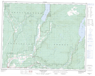Shuswap Falls, BC (082L07 CanMatrix)
