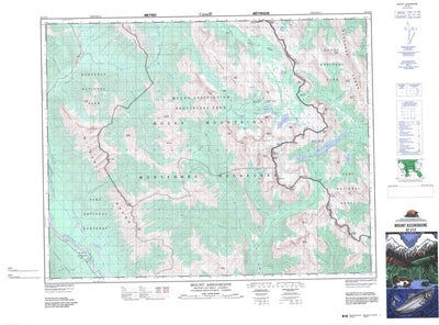 Mount Assiniboine, AB (082J13 CanMatrix)