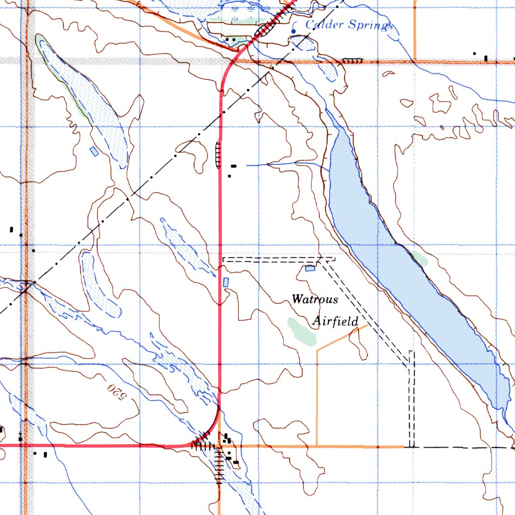 Watrous, SK (072P11 CanMatrix) Map by Natural Resources Canada Avenza