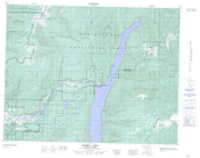 Mabel Lake, BC (082L10 CanMatrix)