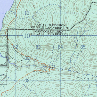 Mabel Lake, BC (082L10 CanMatrix)