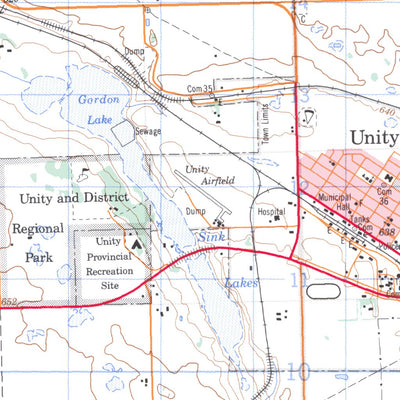 Unity, SK (073C06 CanMatrix) Map by Natural Resources Canada | Avenza Maps