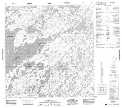 Crowe Lake, NT (075H08 CanMatrix)