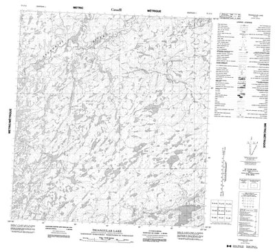 Triangular Lake, NT (075J12 CanMatrix)