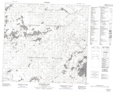 Isolation Lake, SK (074G11 CanMatrix)