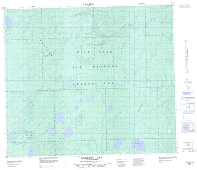 Carlton Lake, SK (073N03 CanMatrix)