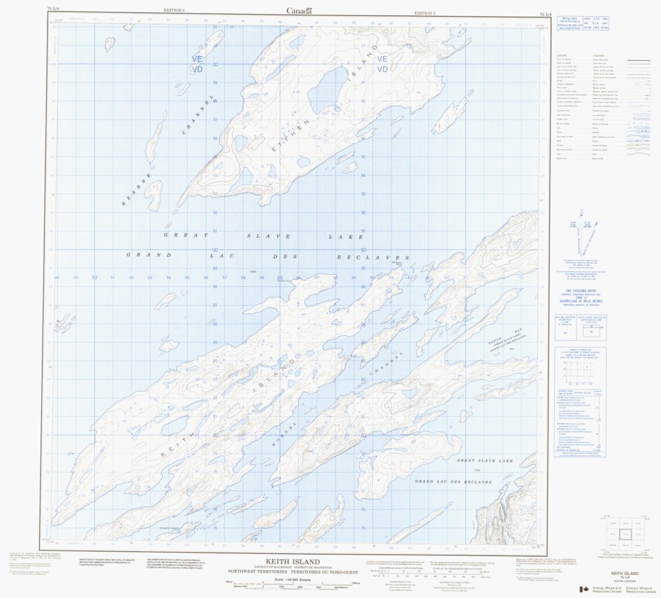 Keith County Classification Map Keith Island, NT (075L04 CanMatrix) Map by Natural Resources Canada ...