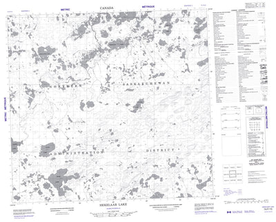 Hekelaar Lake, SK (074F15 CanMatrix)