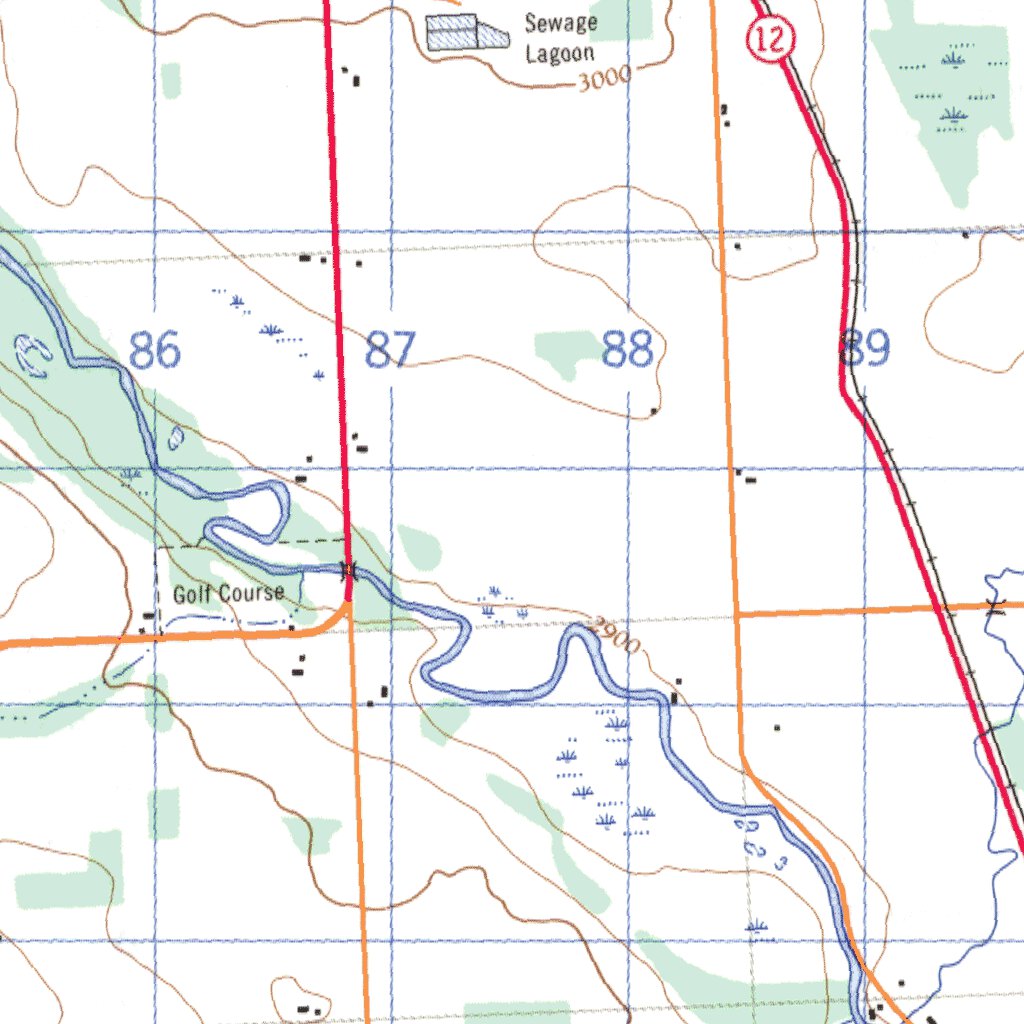Rimbey, AB (083B09 CanMatrix) Map by Natural Resources Canada | Avenza Maps