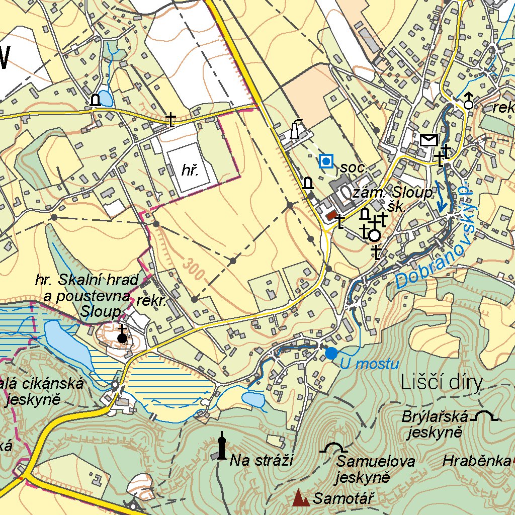 Grad Bor Mapa Nový Bor (0205-A-c) Map by Cesky urad zememericky a katastralni ...