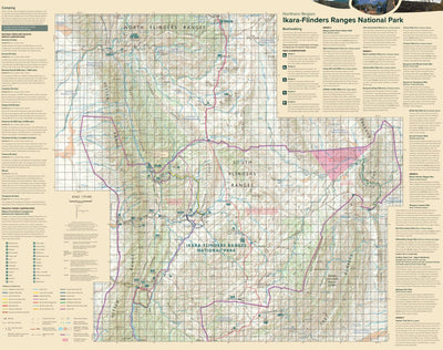 Ikara-Flinders Ranges NP NORTH Bushwalking map