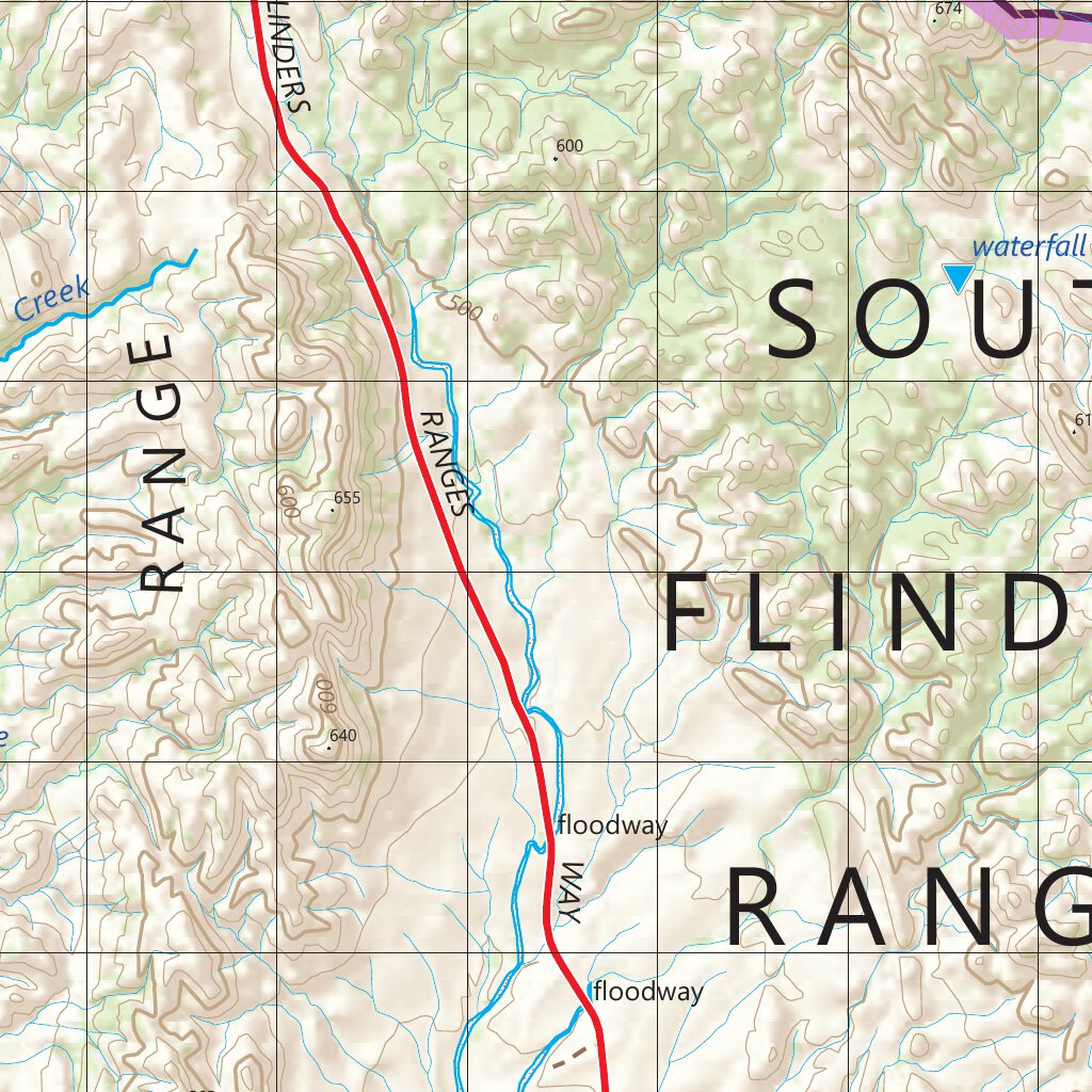 Ikara-Flinders Ranges NP NORTH Bushwalking Map by Mapland - Department ...