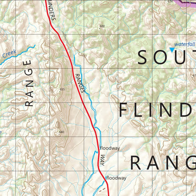 Ikara-Flinders Ranges NP NORTH Bushwalking map