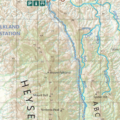 Ikara-Flinders Ranges NP NORTH Bushwalking Map by Mapland - Department ...