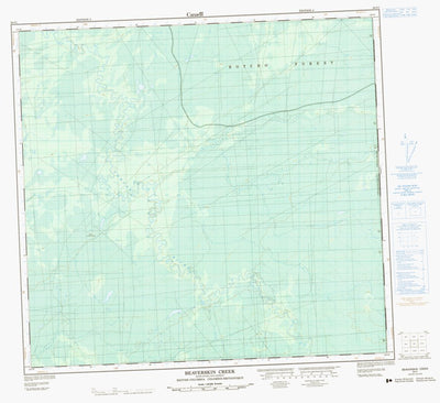 Beaverskin Creek, AB (094I01 CanMatrix)