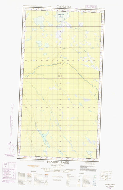 Prairie Lake East, BC (104J13 CanMatrix)
