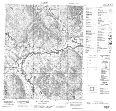 Canyon Creek, YT (116H16 CanMatrix)