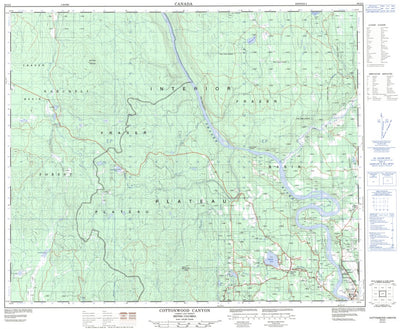 Cottonwood Canyon, BC (093G02 CanMatrix)