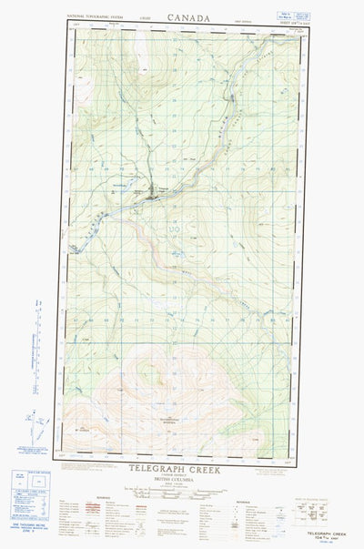 Telegraph Creek East, BC (104G14 CanMatrix)