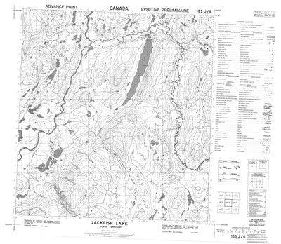 Jackfish Lake, YT (105J06 CanMatrix)