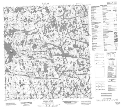 Stagg Lake, NT (085J14 CanMatrix)
