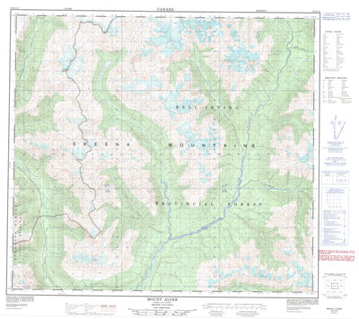 Mount Alger, BC (104A13 CanMatrix)